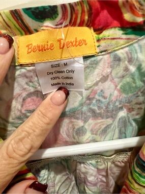Bernie Dexter Multicolored psychedelic peacock Dress